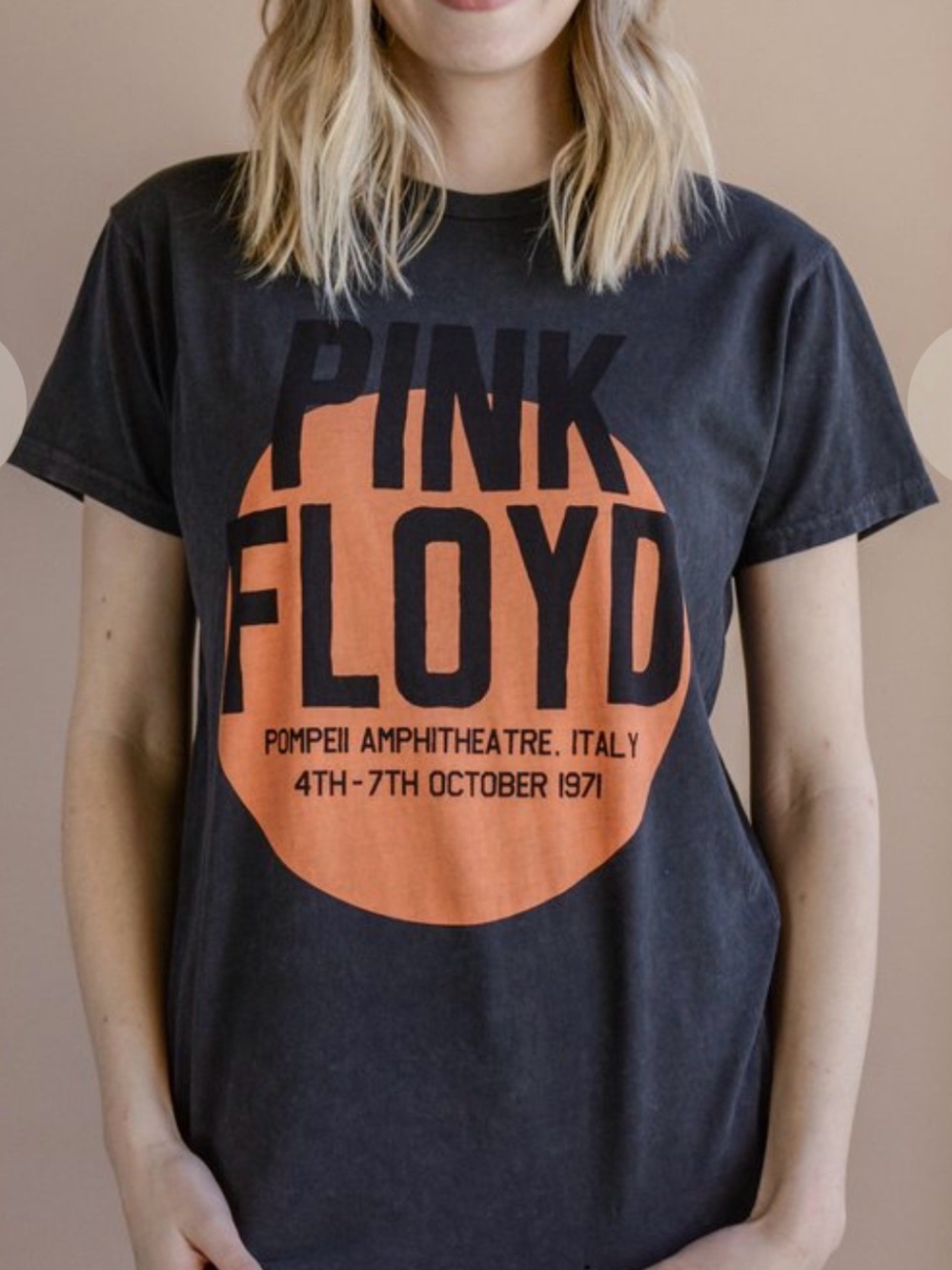 Pink Floyd Short Sleeve Graphic Tee Original Retrobrand x Free People Large